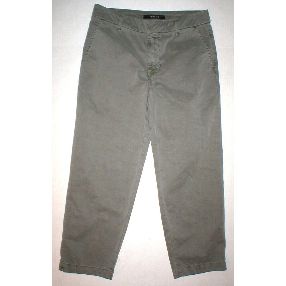 New $198 J Brand Jeans Relaxed Womens Parker Vin Fort 28 Chino Pant Army Green